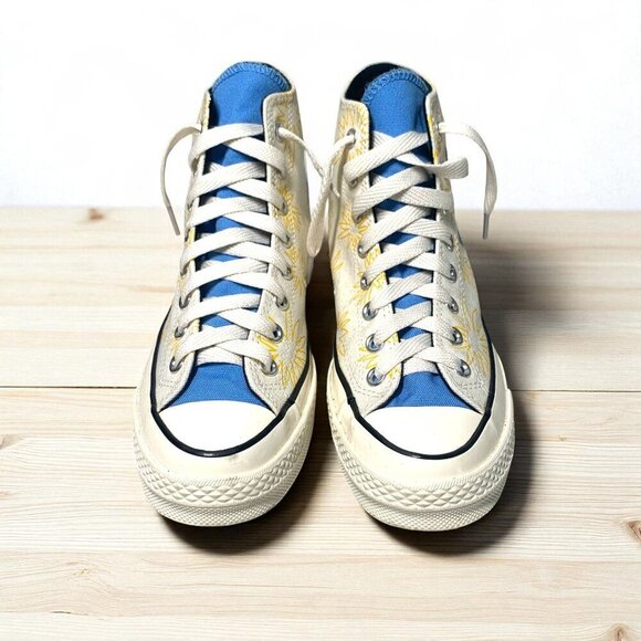 Converse Chuck Taylor All Star 70 Hi Sunny Floral "Be Nice" Hi Top Sneakers 9.5 - Picture 3 of 7